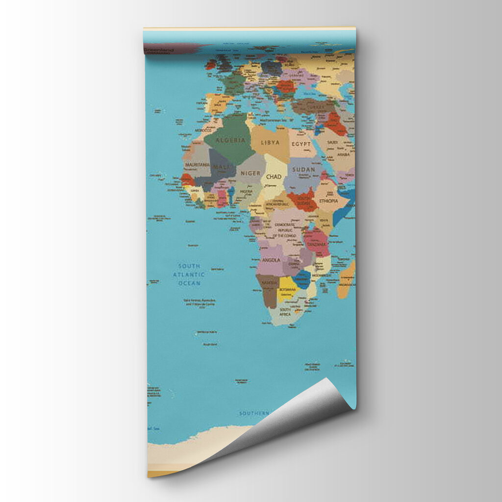 Mappa in cornice dorata — vista del prodotto