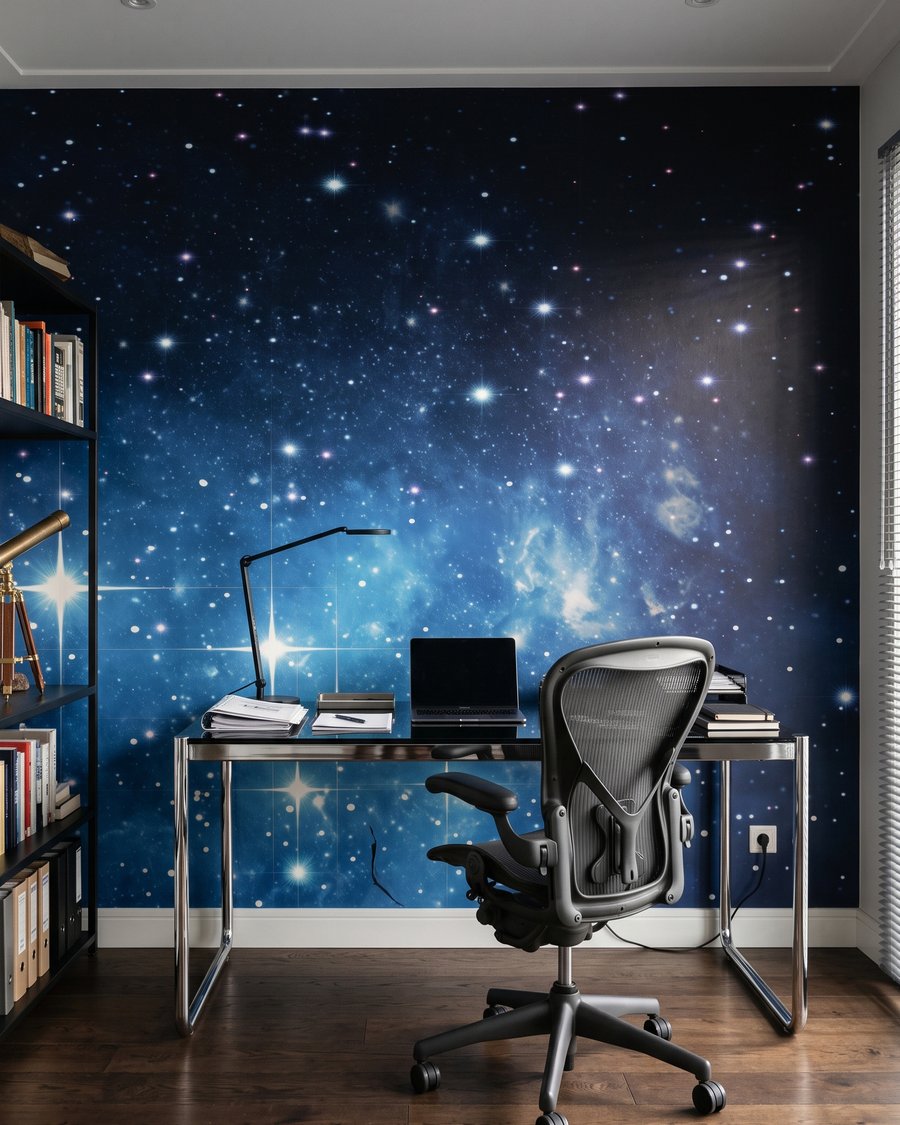 Luna tra stelle blu — ambiente 5