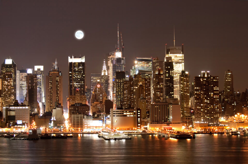 Luna sopra la città — design completo