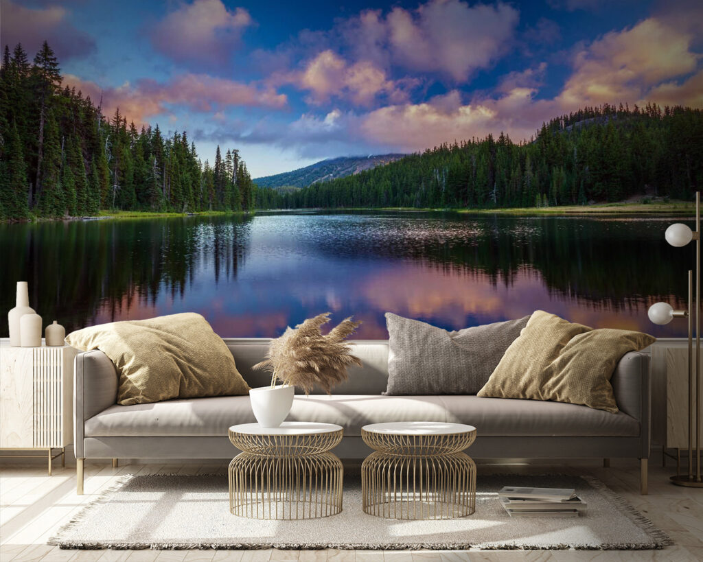 Bosco riflesso nel lago — ambiente 2