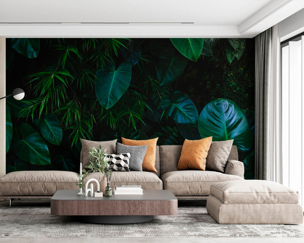 Foglie in verde profondo — ambiente 1