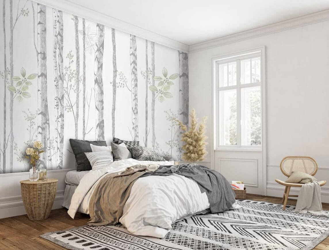 Betulle con foglie verdi — ambiente 1
