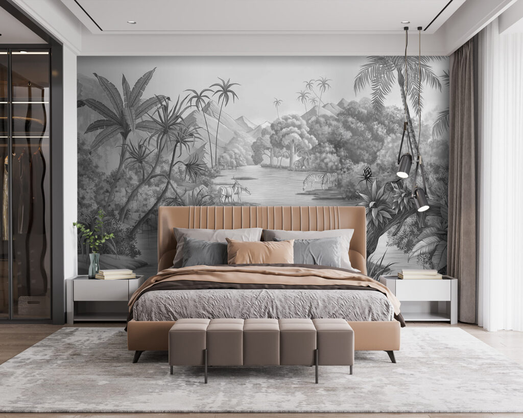 Palme e barchette grigie — ambiente 3