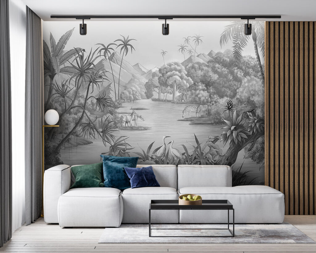 Palme e barchette grigie — ambiente 7