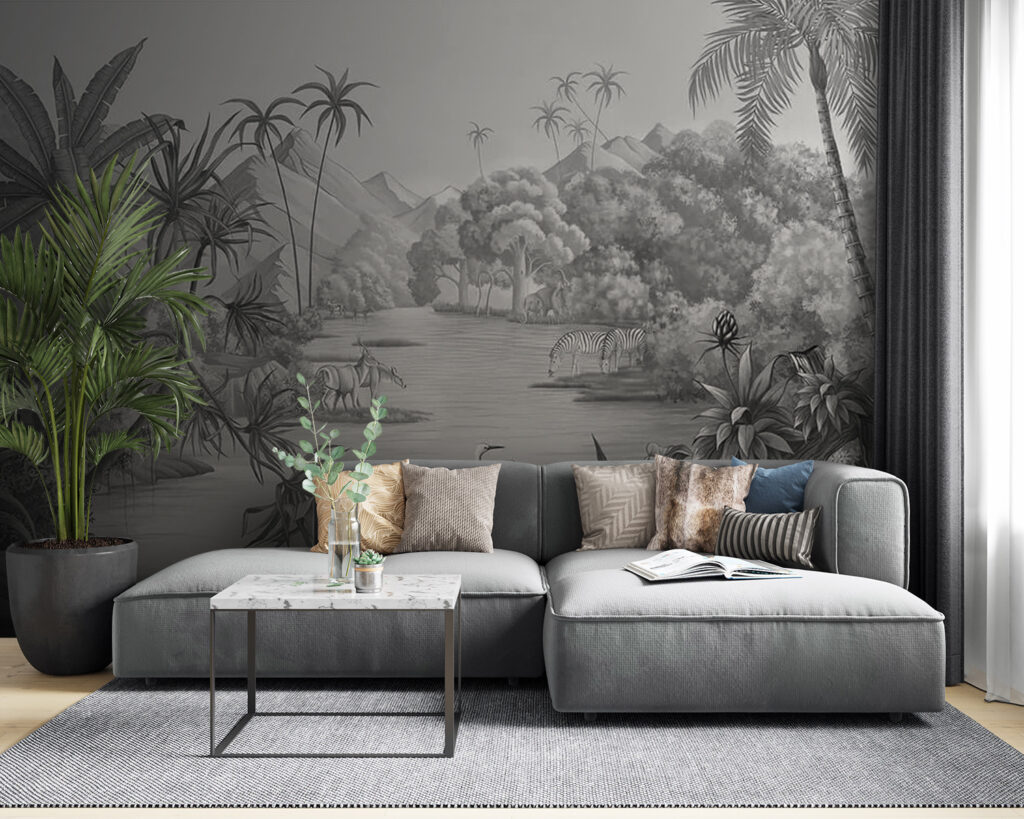 Palme e barchette grigie — ambiente 8