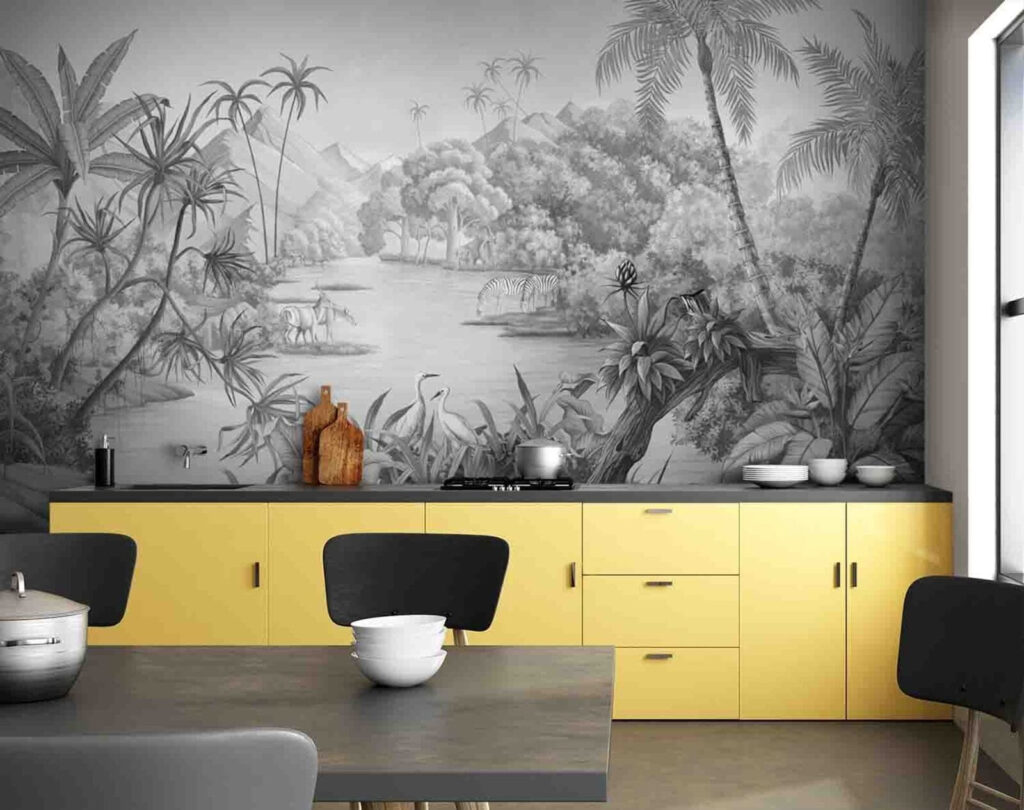 Palme e barchette grigie — ambiente 1