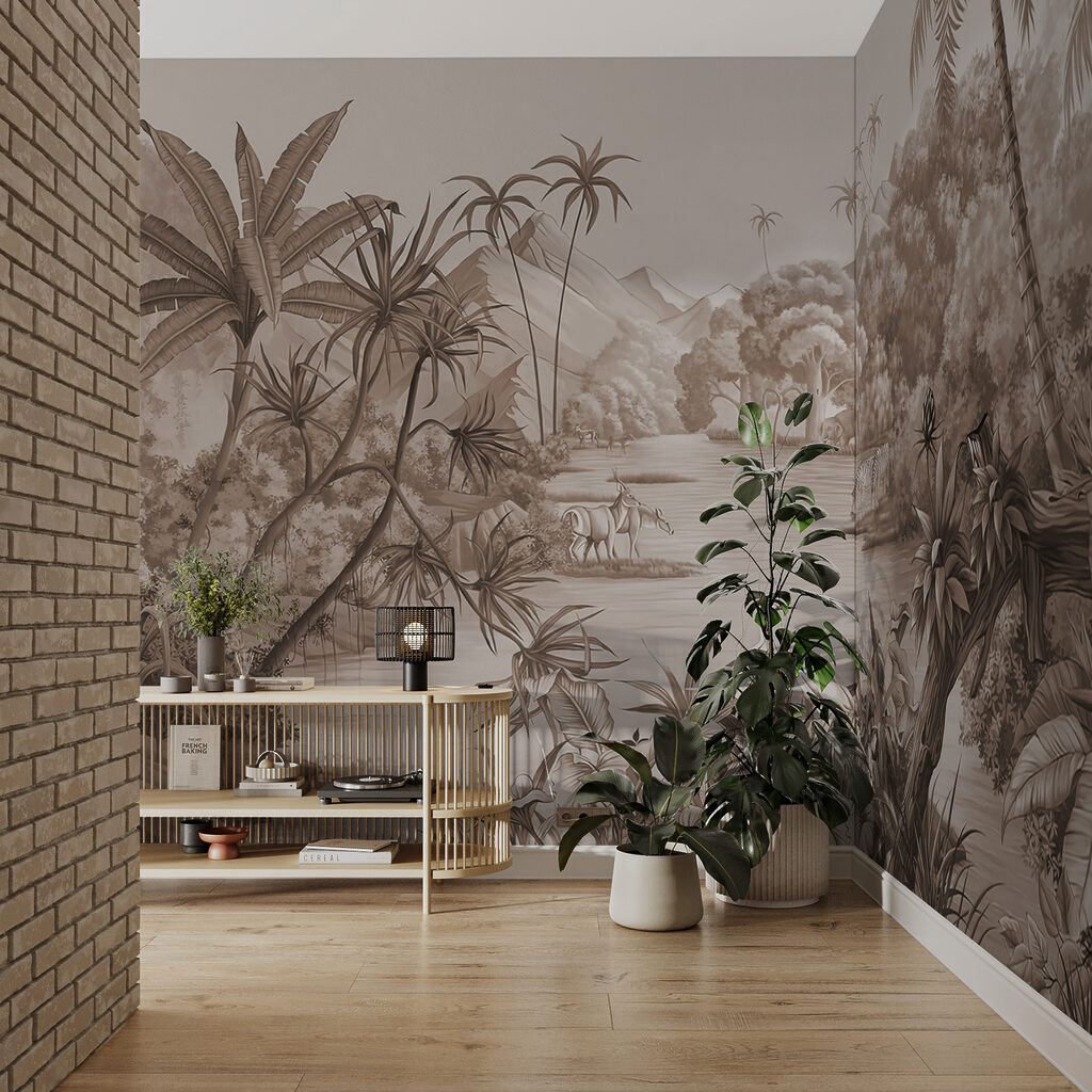 Palme e barchette grigie — ambiente 3