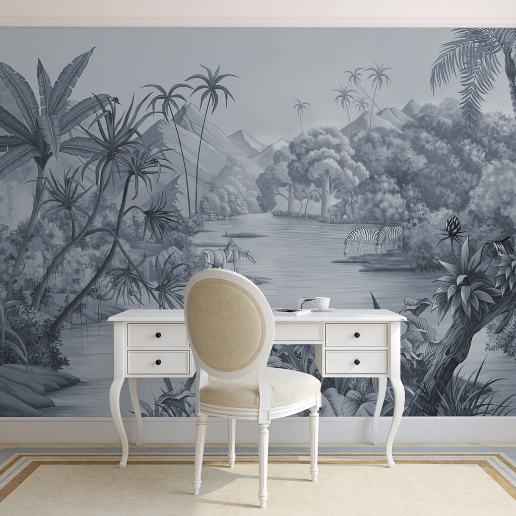 Palme e barchette grigie — ambiente 1