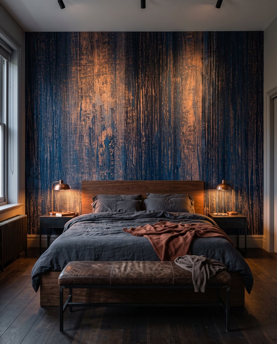 Strisce blu con ruggine — ambiente 2