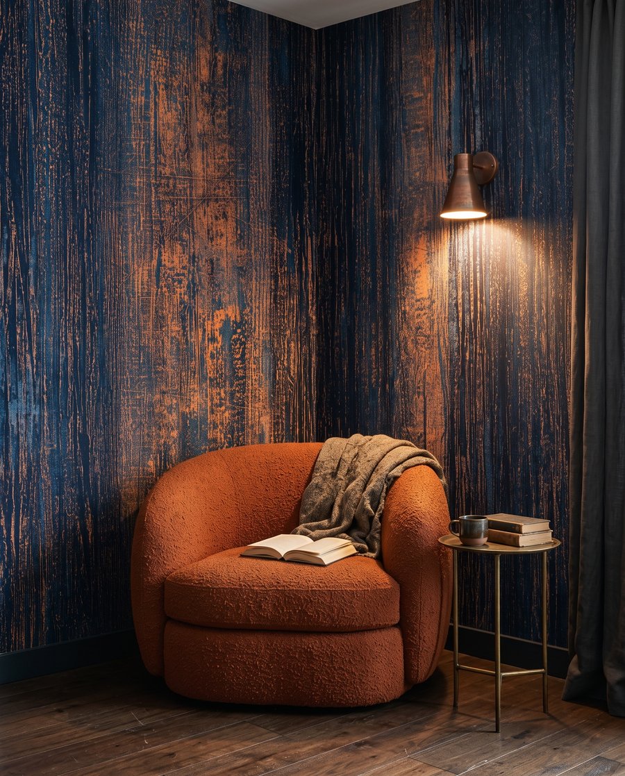 Strisce blu con ruggine — ambiente 4