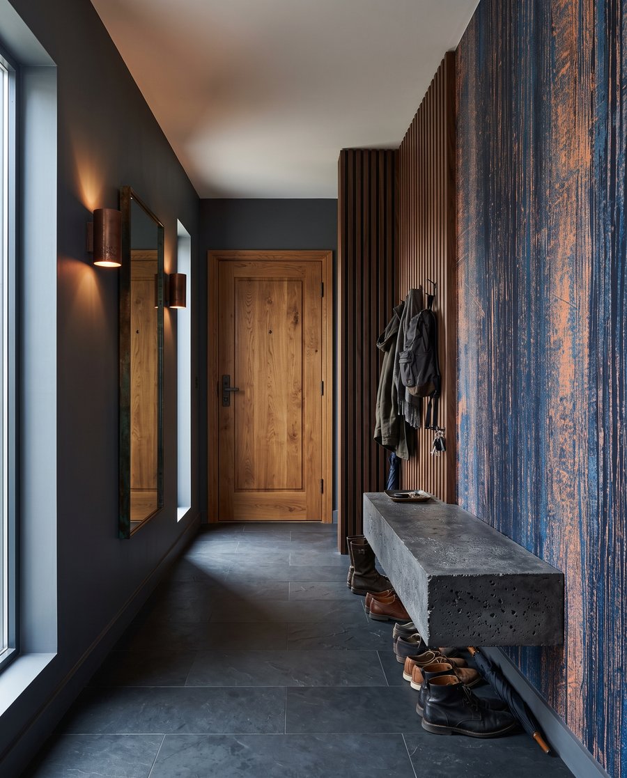 Strisce blu con ruggine — ambiente 6