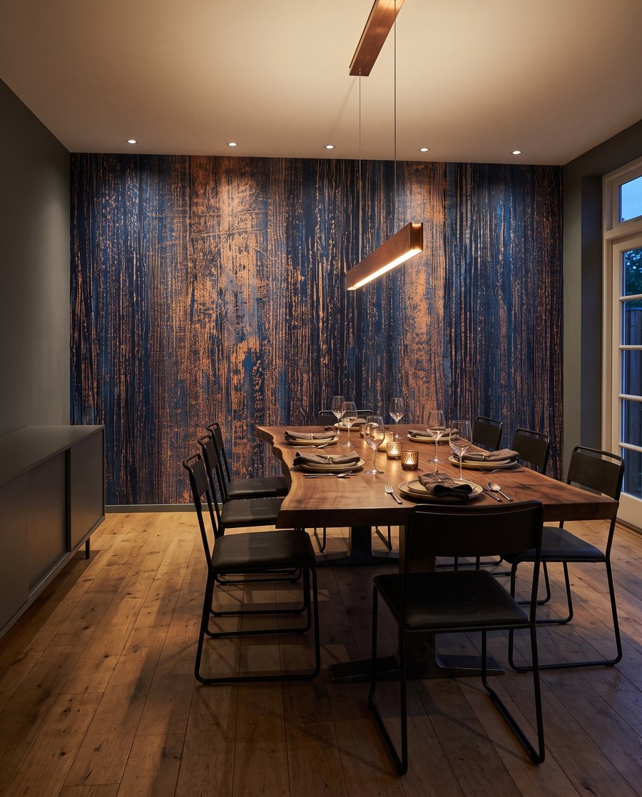 Strisce blu con ruggine — ambiente 8
