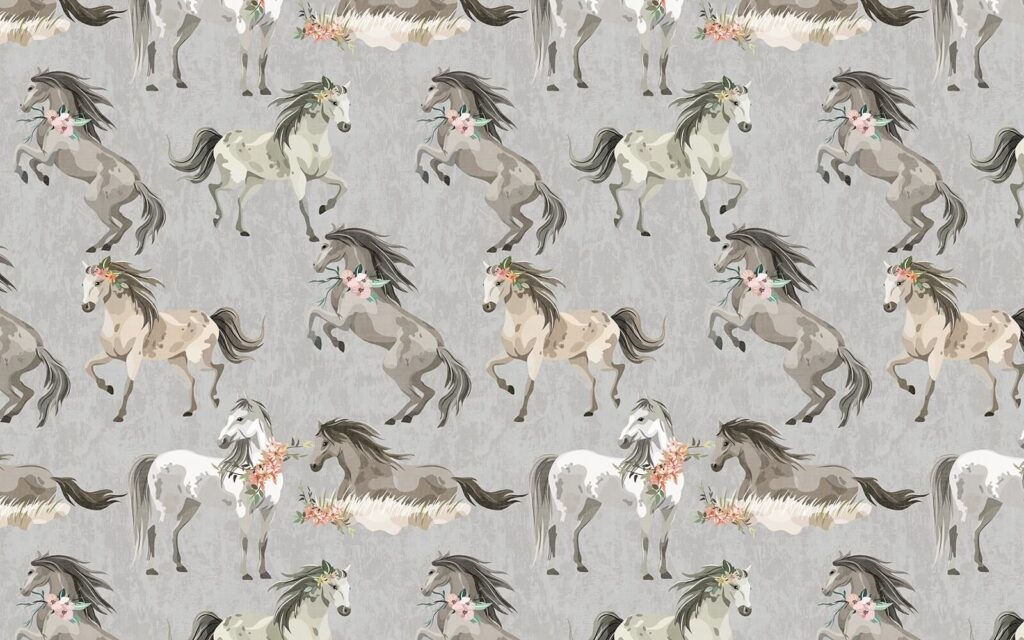 Cavalli ad acquerello — design completo
