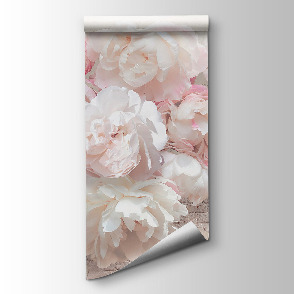 Rose su bianco screpolato — vista del prodotto