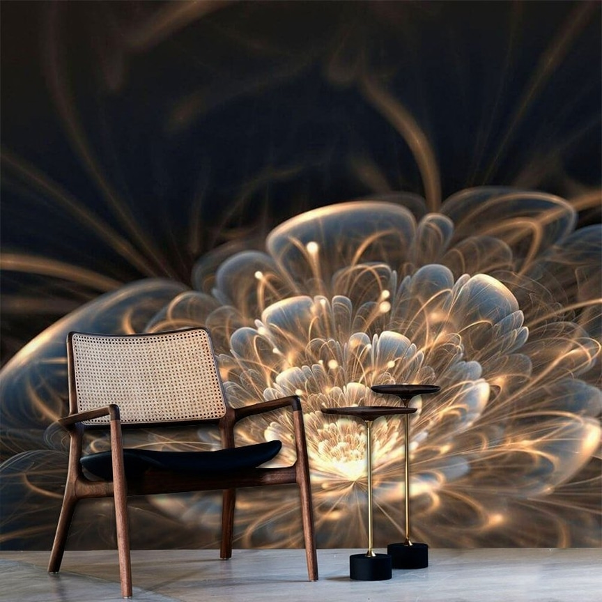 Fiore luminoso dorato — ambiente 1