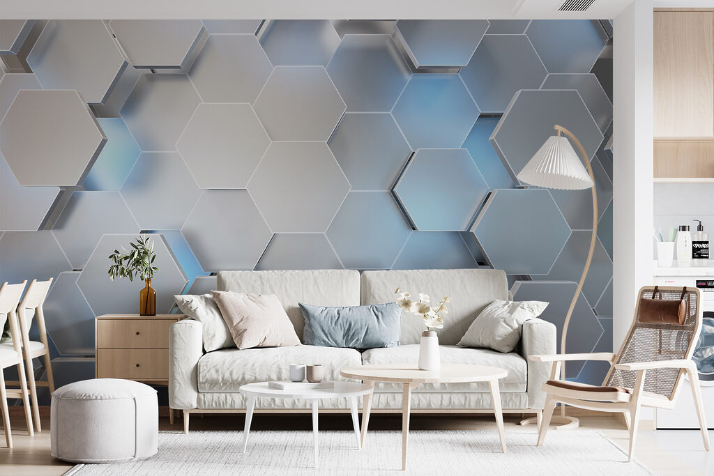Esagoni azzurri in profondità — ambiente 5