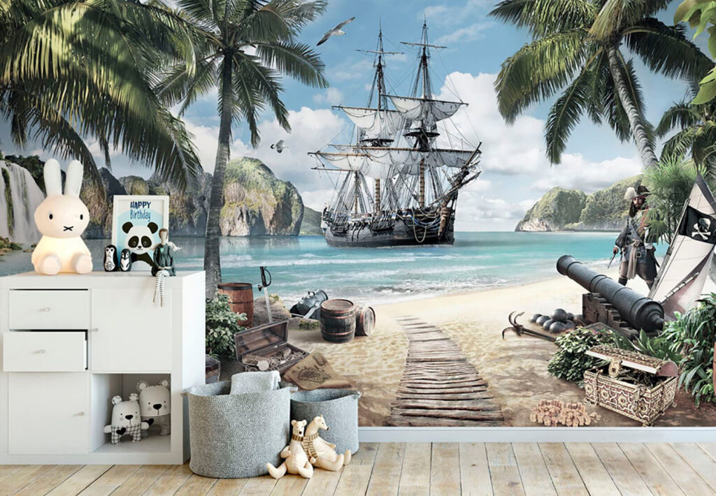 Nave pirata in baia — ambiente 1