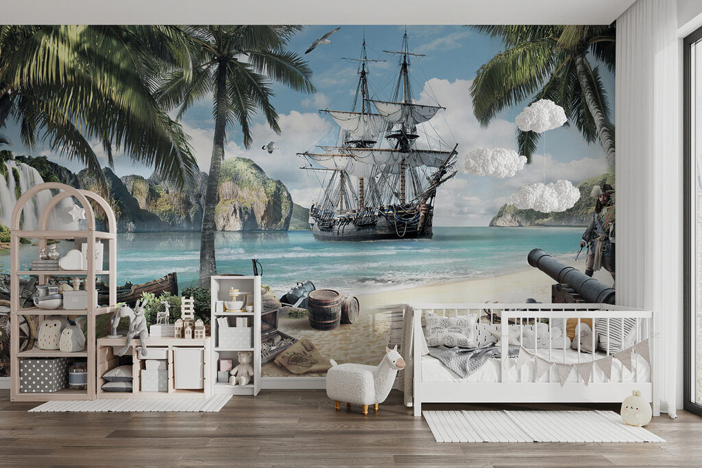 Nave pirata in baia — ambiente 3