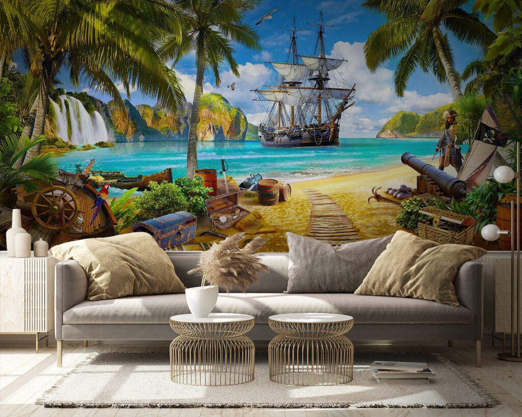 Nave pirata in baia — ambiente 2