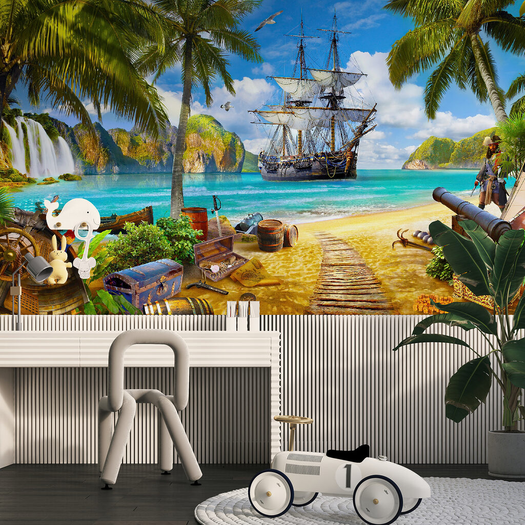 Nave pirata in baia — ambiente 3