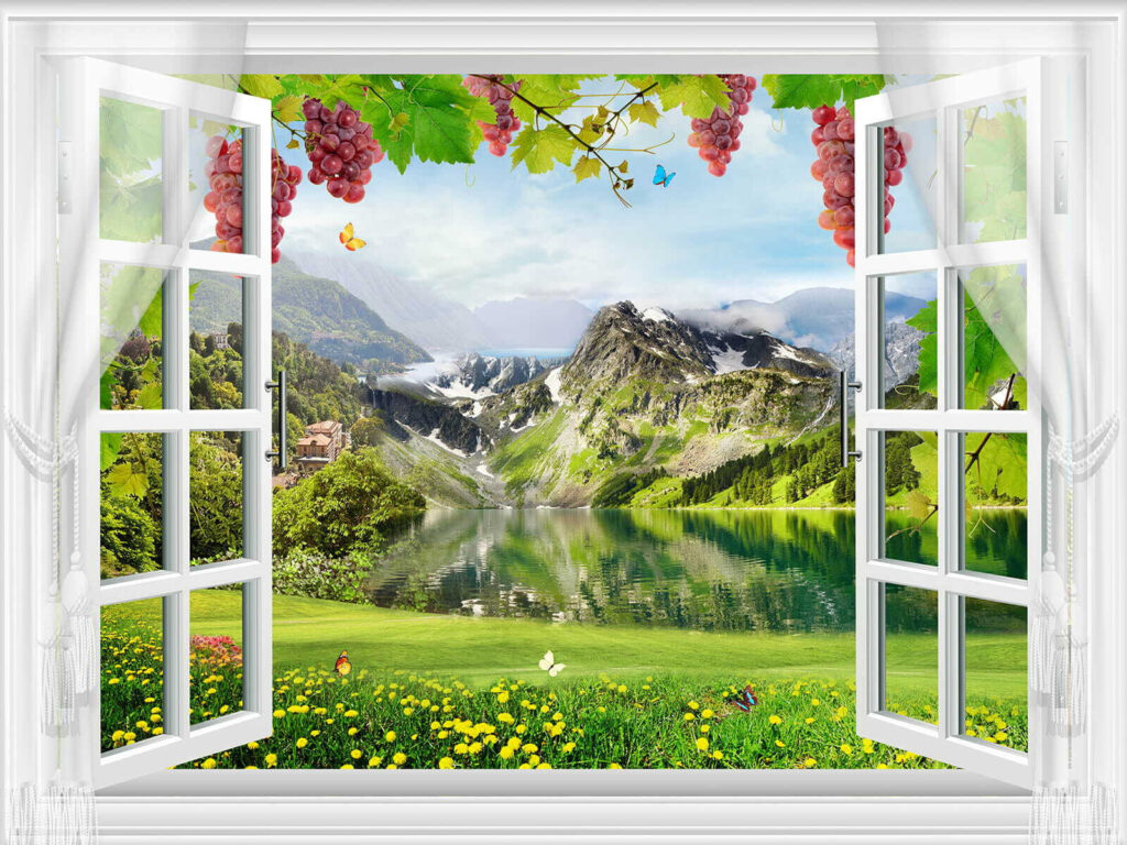 Grappoli d’uva alla finestra — design completo