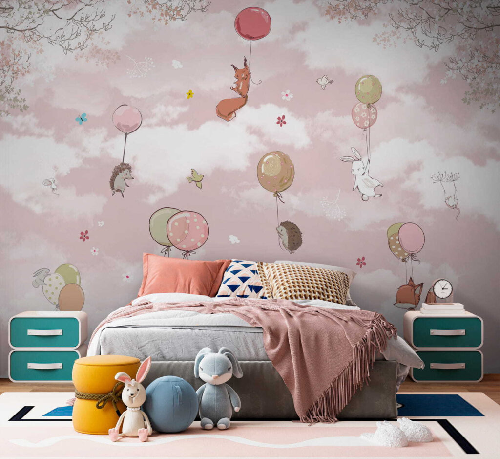 Animaletti appesi ai palloncini — ambiente 2