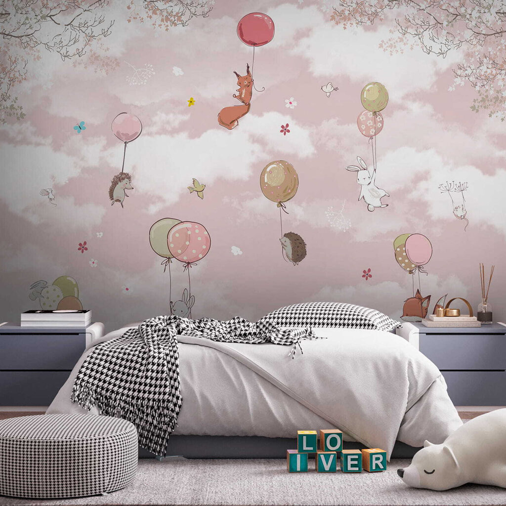 Animaletti appesi ai palloncini — ambiente 7