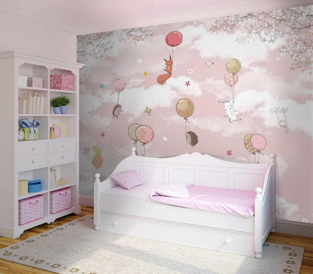 Animaletti appesi ai palloncini — ambiente 4