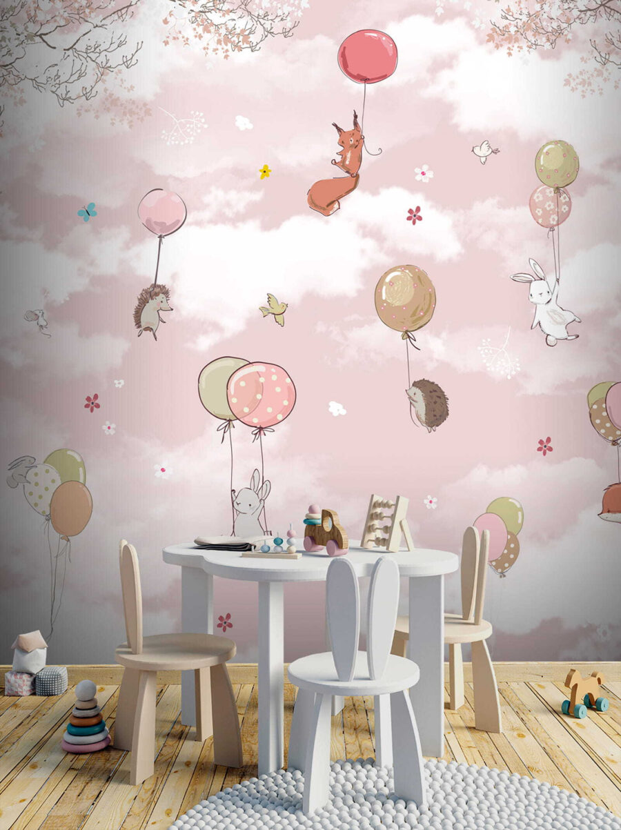Animaletti appesi ai palloncini — ambiente 5