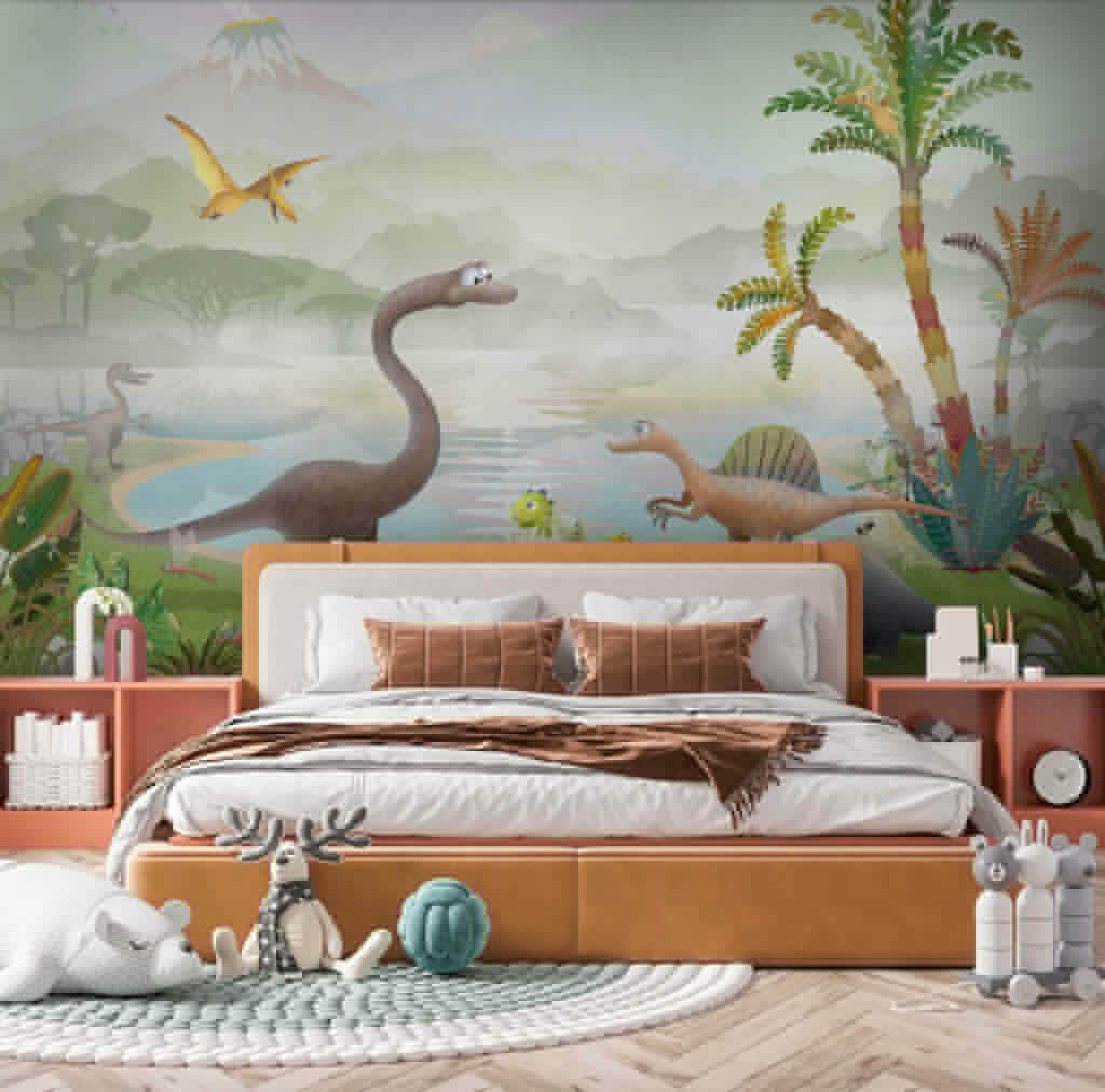 Dinosauri sul lago tropicale — ambiente 2