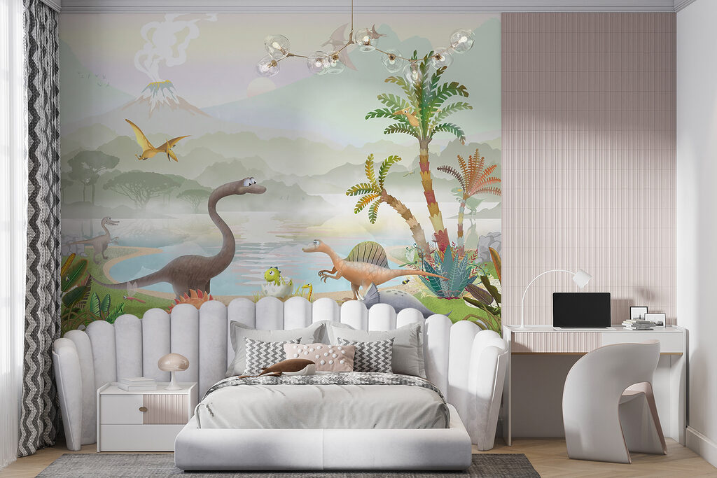 Dinosauri sul lago tropicale — ambiente 5