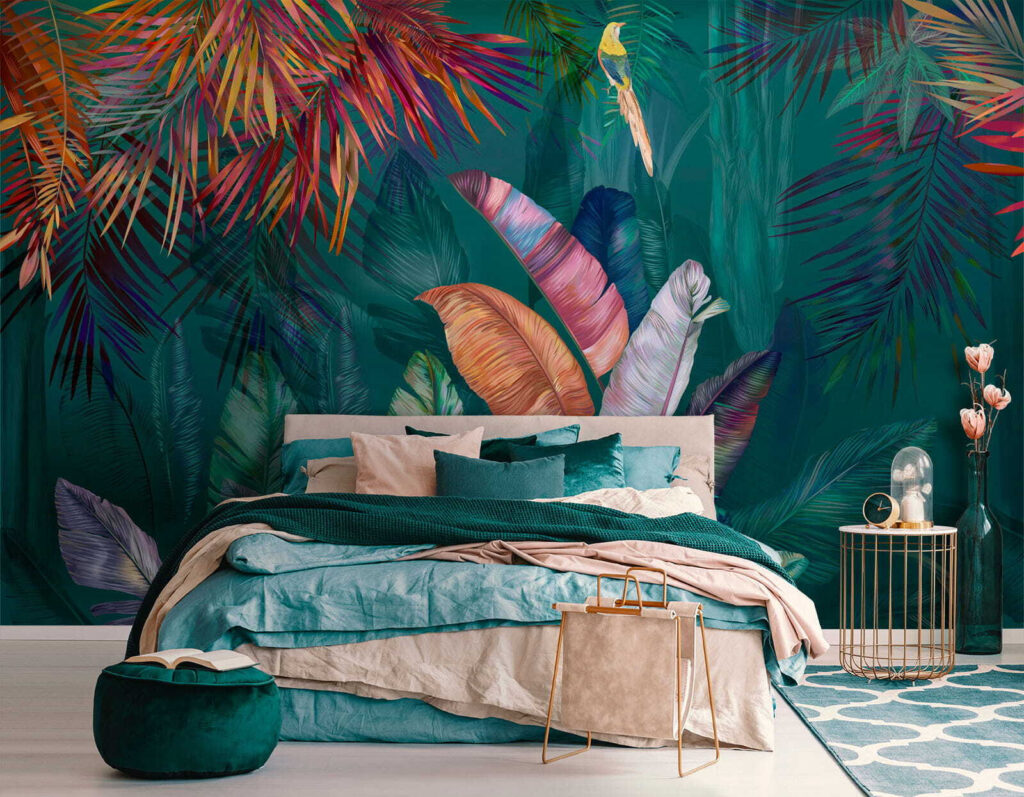 Foglie tropicali color gioiello — ambiente 2