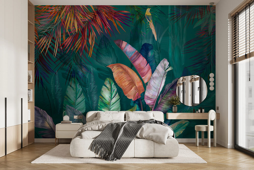 Foglie tropicali color gioiello — ambiente 10