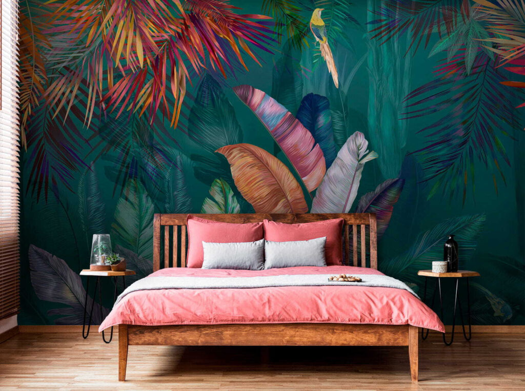 Foglie tropicali color gioiello — ambiente 3