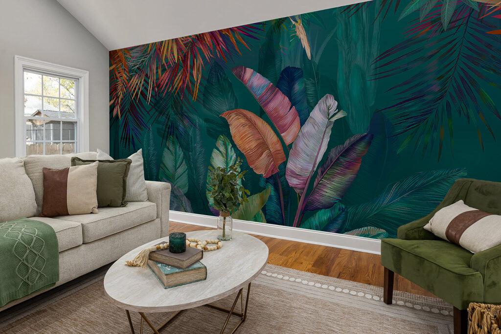 Foglie tropicali color gioiello — ambiente 11