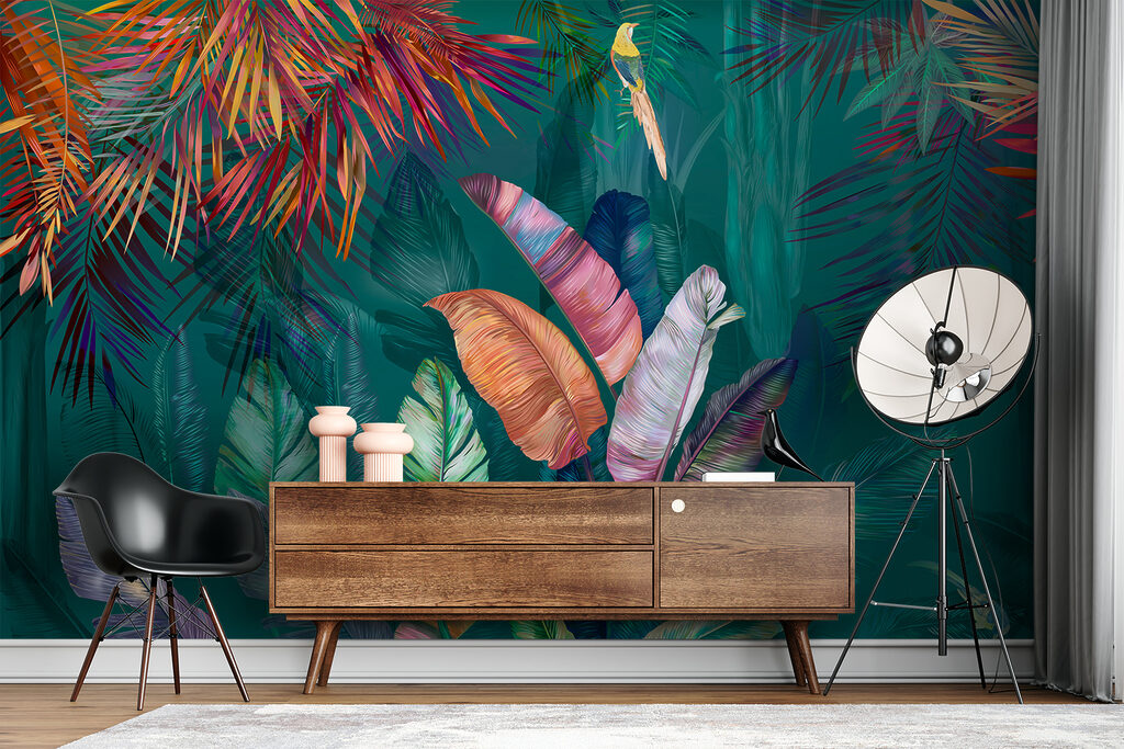 Foglie tropicali color gioiello — ambiente 13