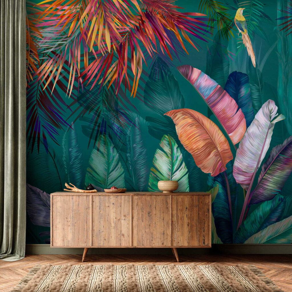 Foglie tropicali color gioiello — ambiente 7