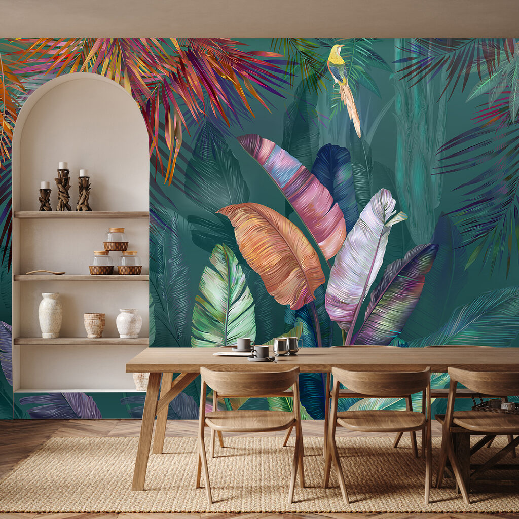 Foglie tropicali color gioiello — ambiente 12