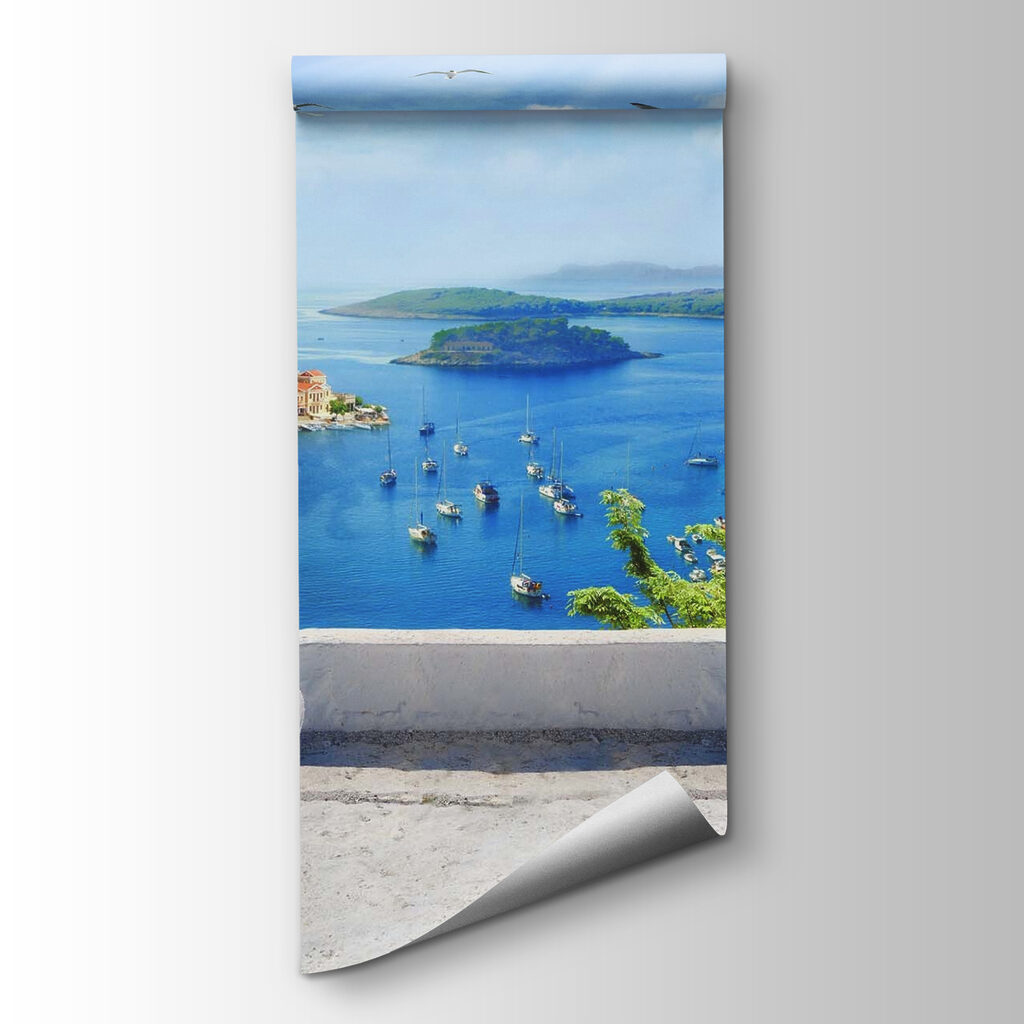 Terrazza sul mare blu — vista del prodotto