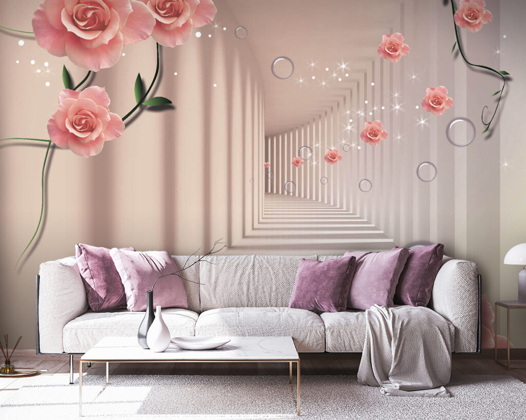Rose lungo le nicchie — ambiente 3