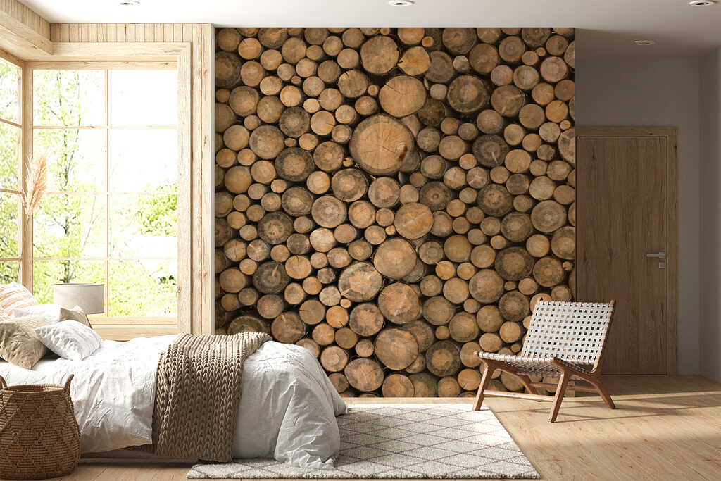 Dischi di legno ravvicinati — ambiente 6
