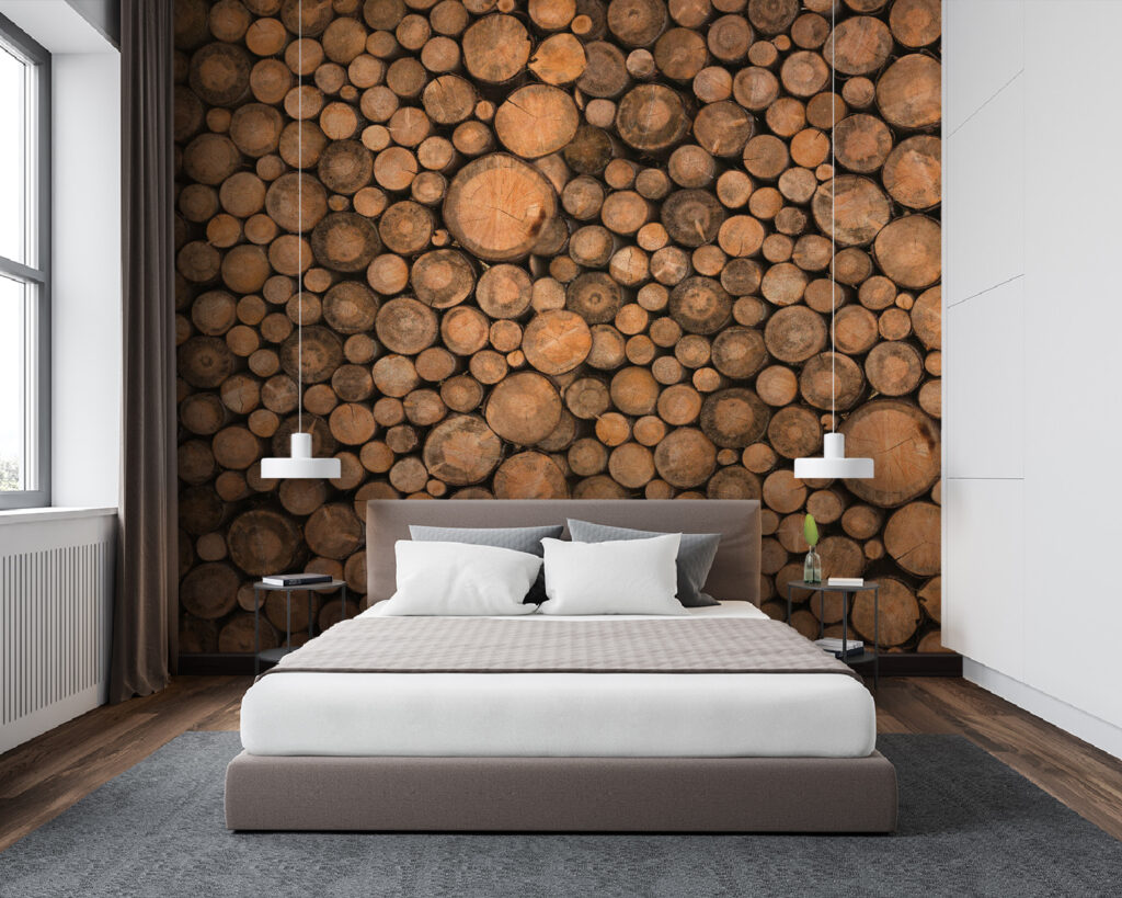 Dischi di legno ravvicinati — ambiente 2