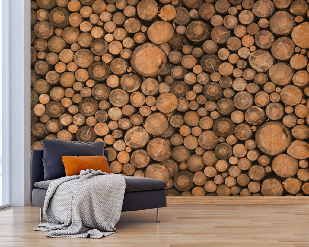 Dischi di legno ravvicinati — ambiente 3