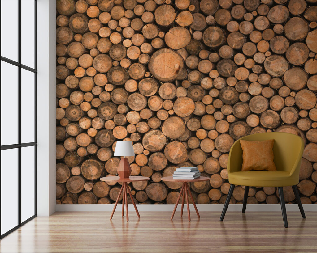 Dischi di legno ravvicinati — ambiente 4