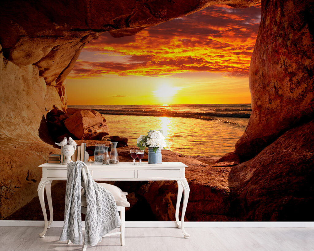Tramonto nella grotta marina — ambiente 8