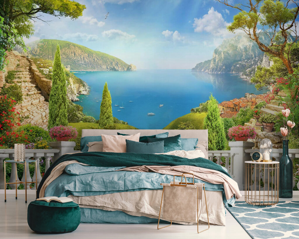 Balcone sulla baia in un ambiente