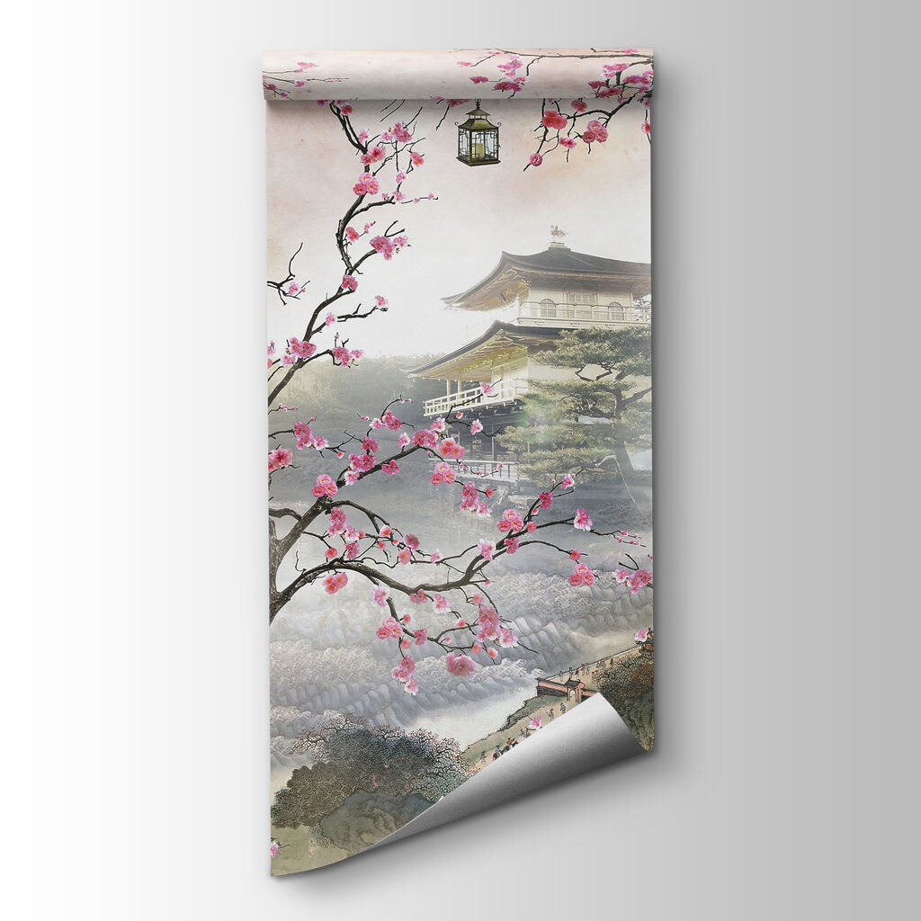 Fiori rosa sul tempio — vista del prodotto