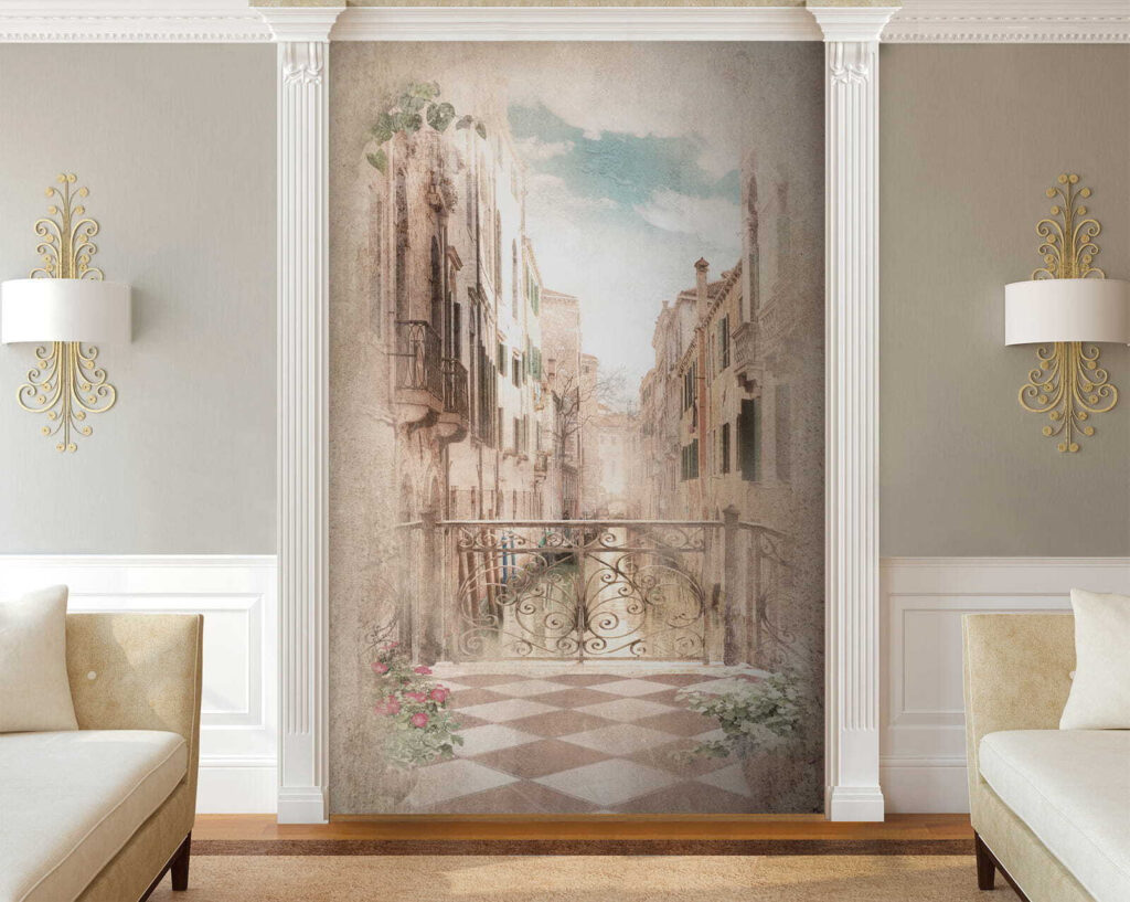 Balcone tra case antiche — ambiente 1