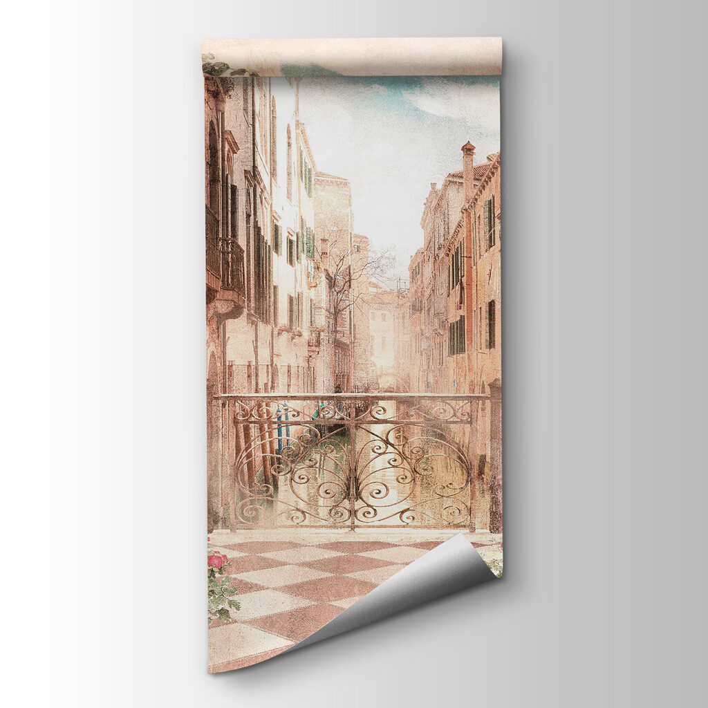 Balcone tra case antiche — vista del prodotto