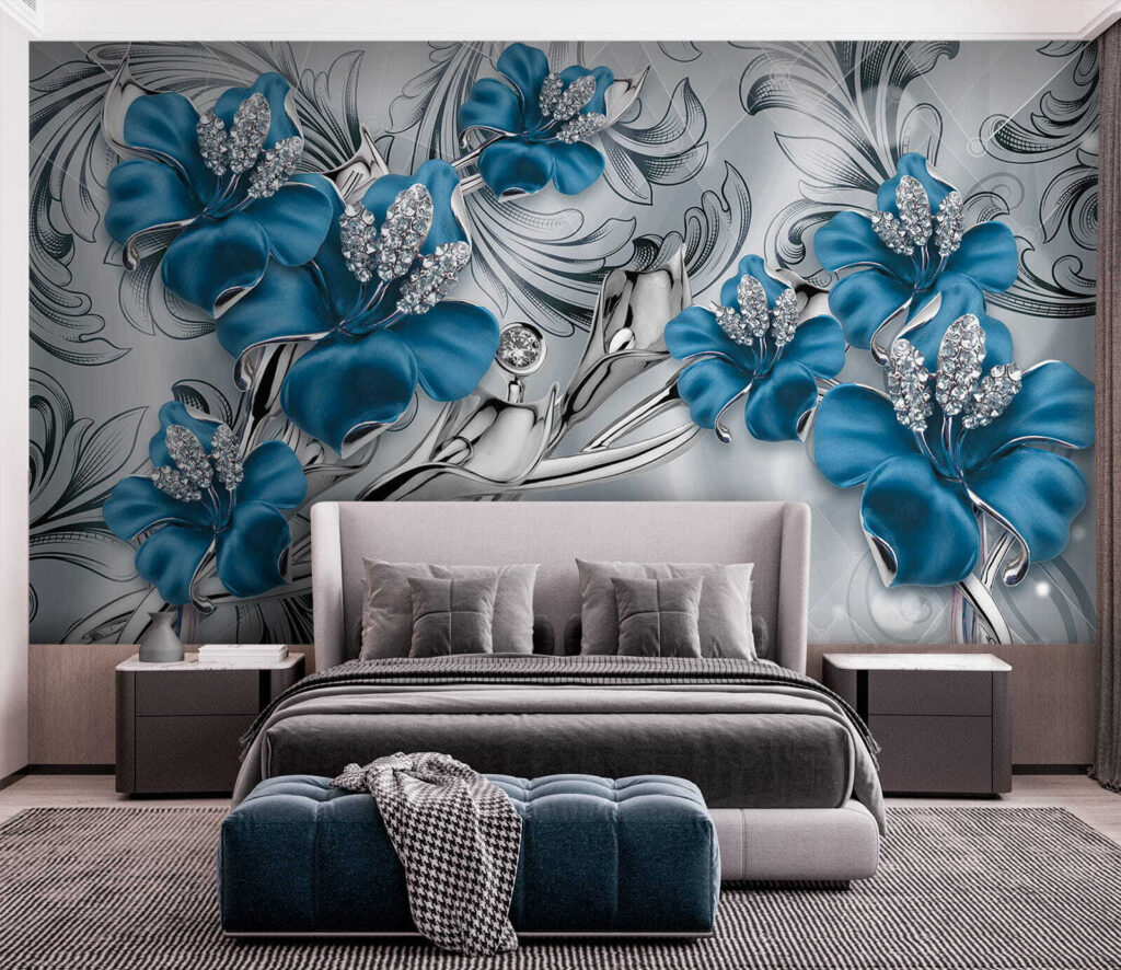 Orchidee blu tra riccioli — ambiente 2
